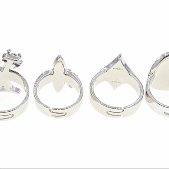 Louis Vuitton Ring 4 piece adjustable ring set - Picture 3 of 12